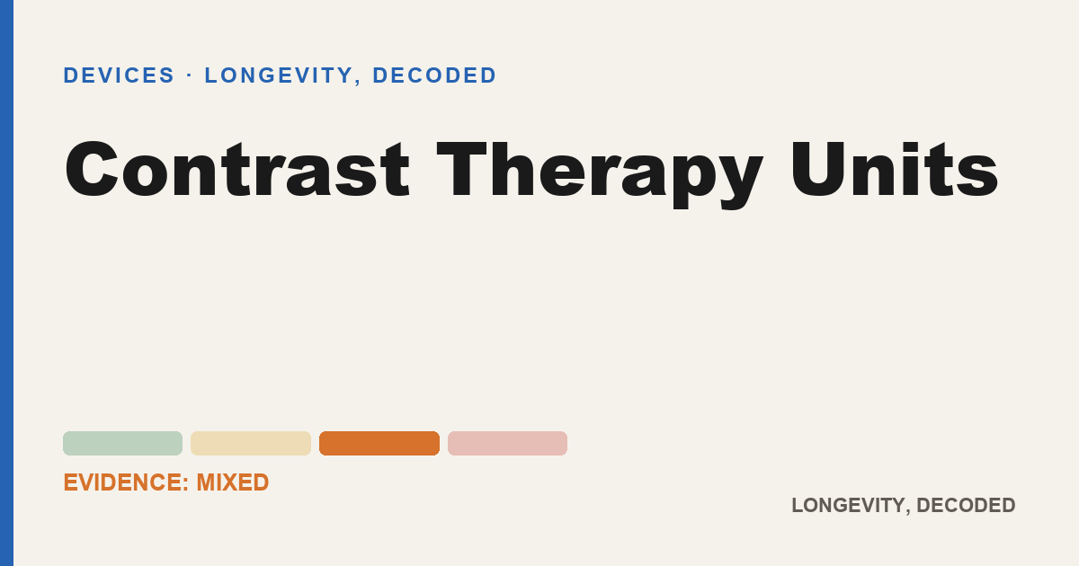 Contrast Therapy Units, evidence-rated longevity guide