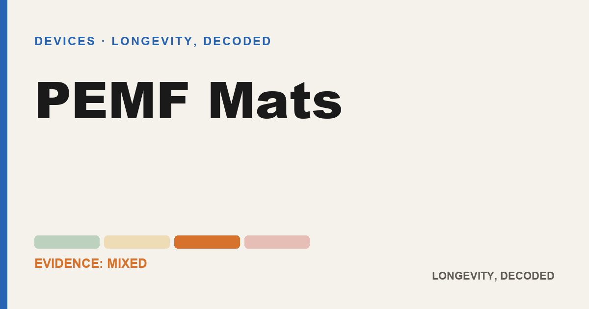 PEMF Mats, evidence-rated longevity guide