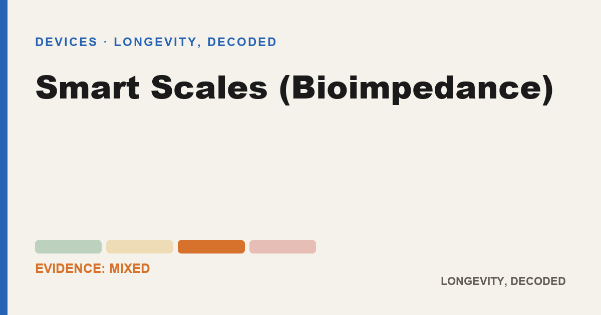 Smart Scales (Bioimpedance), evidence-rated longevity guide