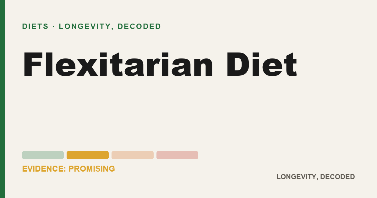 Flexitarian Diet, evidence-rated longevity guide