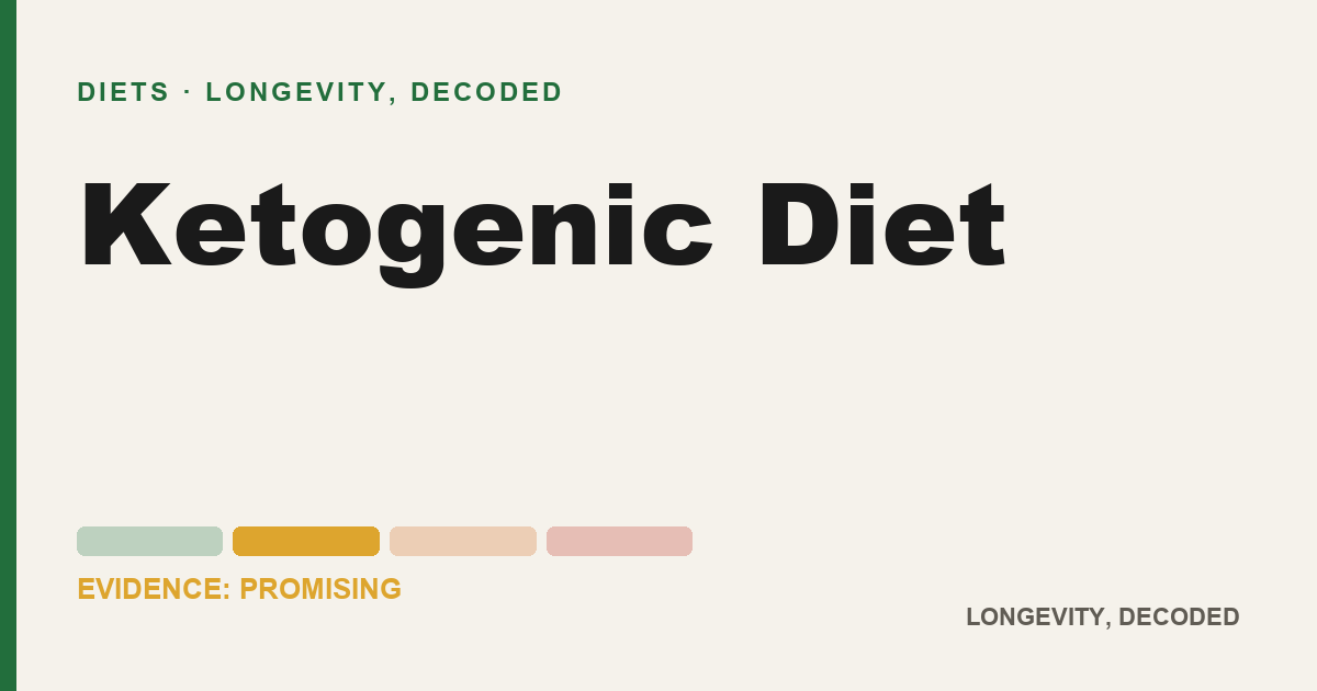 Ketogenic Diet, evidence-rated longevity guide