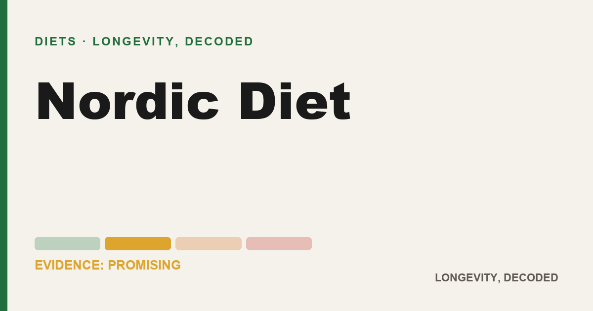 Nordic Diet, evidence-rated longevity guide