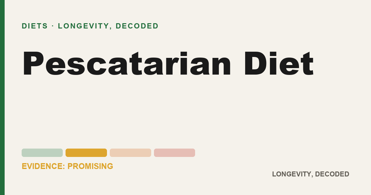 Pescatarian Diet, evidence-rated longevity guide