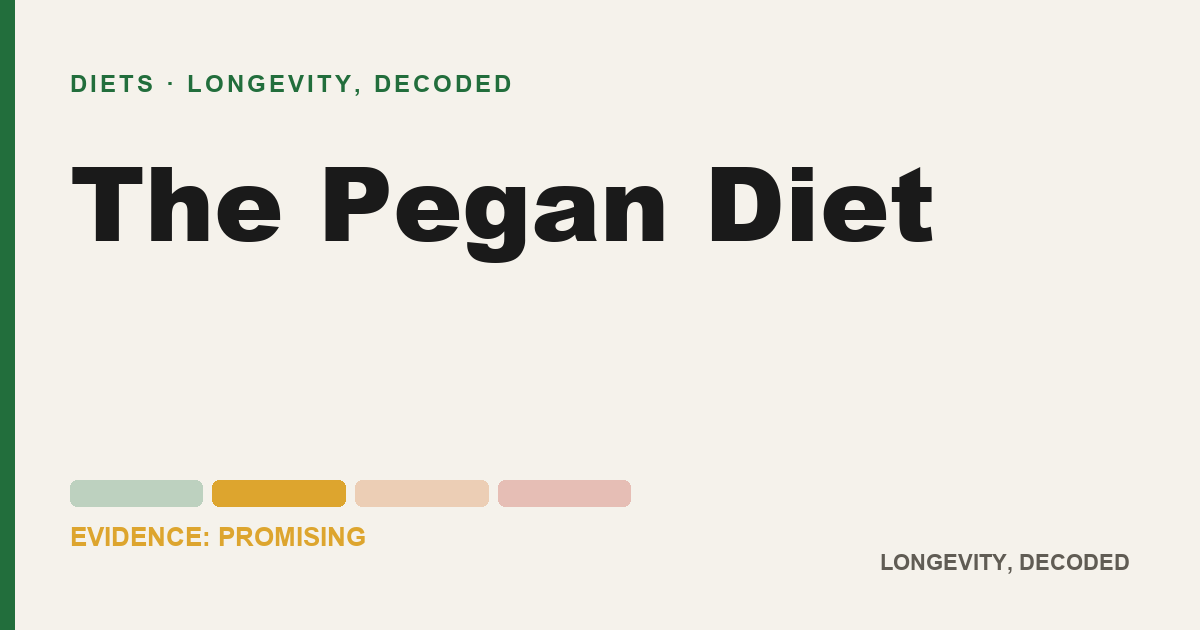 The Pegan Diet, evidence-rated longevity guide