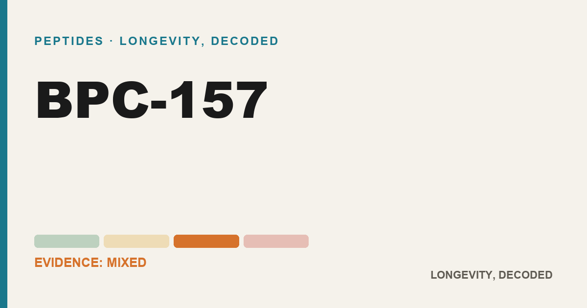 BPC-157, evidence-rated longevity guide