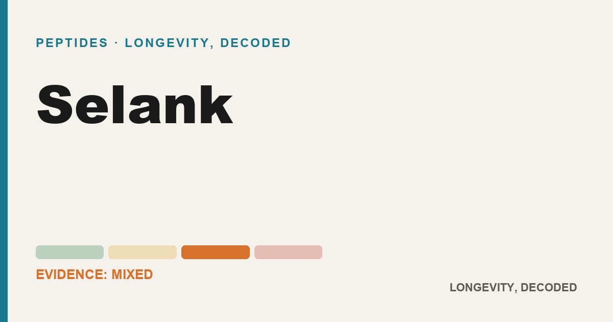 Selank, evidence-rated longevity guide