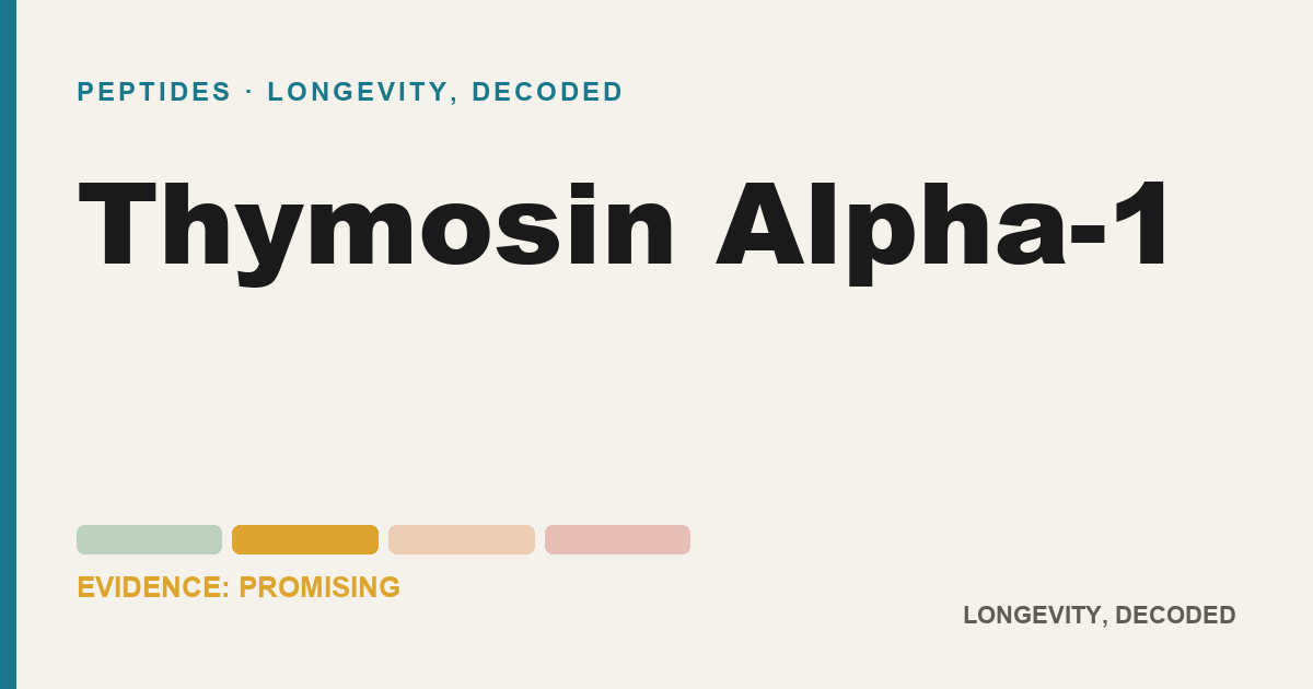 Thymosin Alpha-1, evidence-rated longevity guide