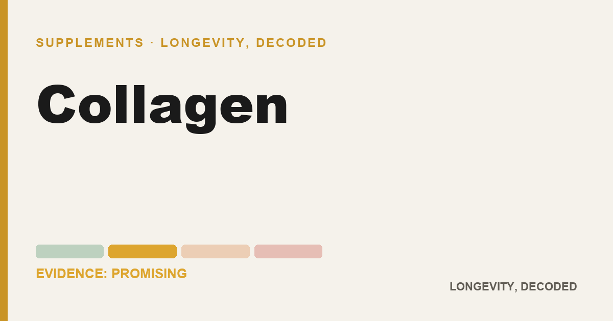 Collagen, evidence-rated longevity guide