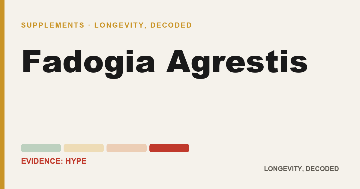 Fadogia Agrestis, evidence-rated longevity guide