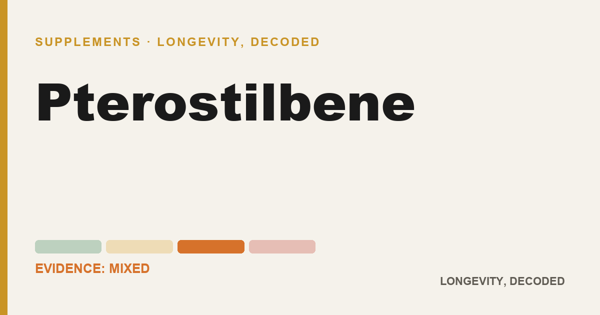 Pterostilbene, evidence-rated longevity guide